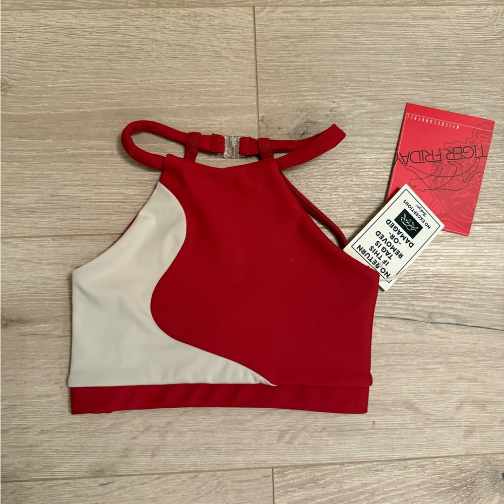 Tiger Friday CXL Orbital Crop Top - Bisque NWT